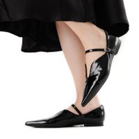 Чёрные туфли лодочки Respect Premium 2025-M116