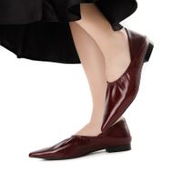 Бордовые балетки Respect Premium 41092B