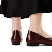 Бордовые балетки Respect Premium 41092B