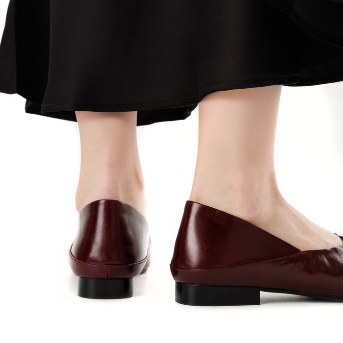 Бордовые балетки Respect Premium 41092B