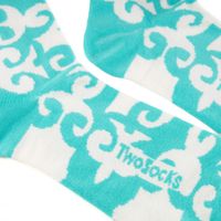 TWO SOCKS көгілдір шұлықтары A0001