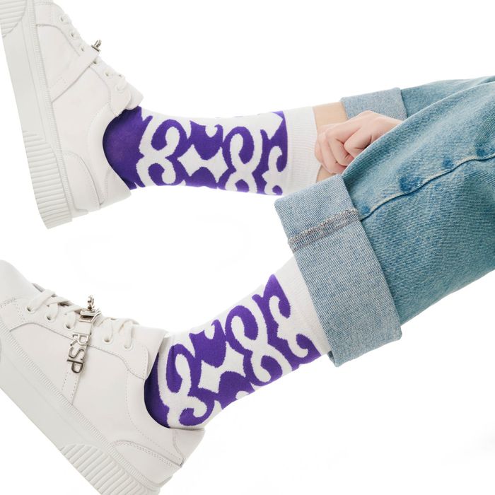 Фиолетовые носки TWO SOCKS F0006