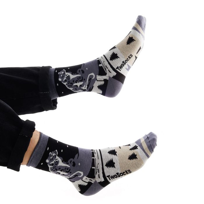 TWO SOCKS қара шұлықтары F0008