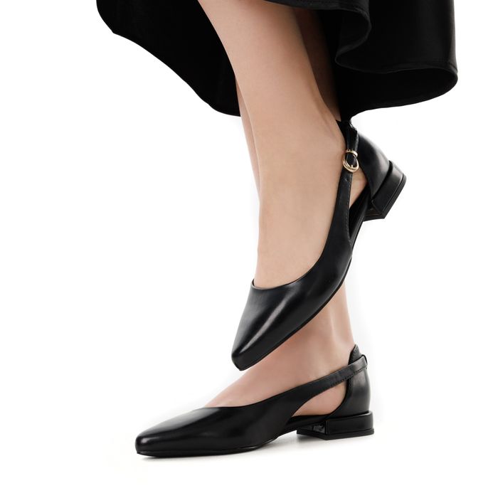 Чёрные балетки MARCO TOZZI 2-22114-42-001/220