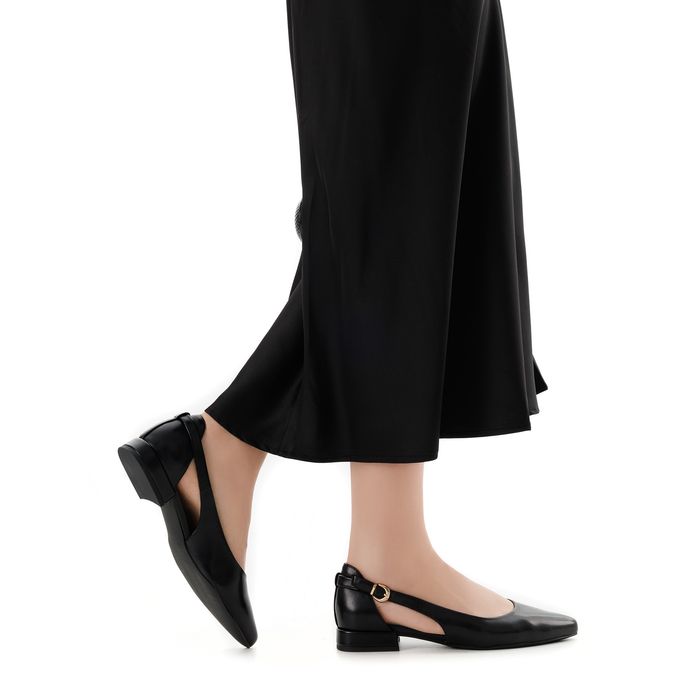 Чёрные балетки MARCO TOZZI 2-22114-42-001/220