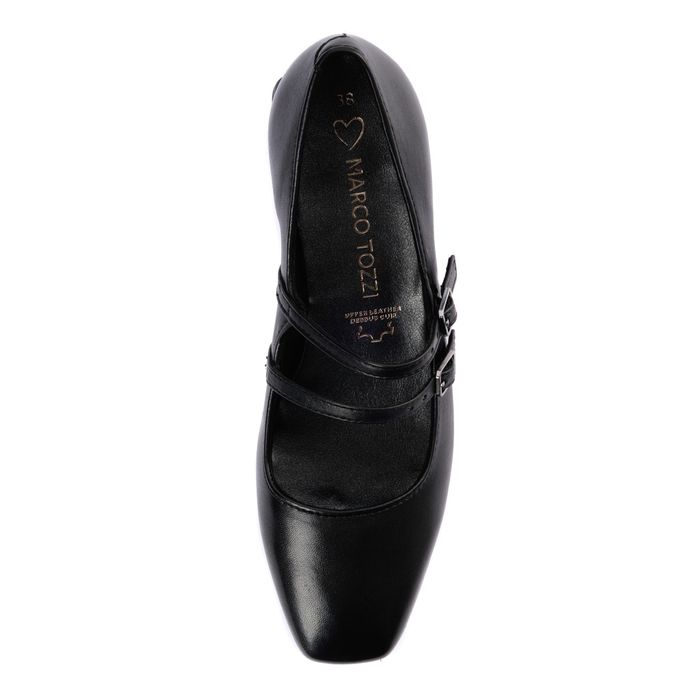 Marco Tozzi қара биік өкшелі туфлілері 2-22200-44-001/220