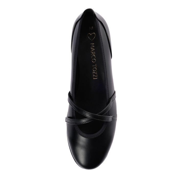 Чёрные балетки MARCO TOZZI 2-24606-44-001/220