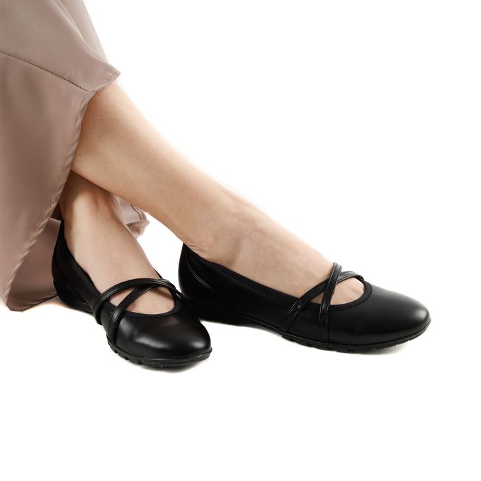 Чёрные балетки MARCO TOZZI 2-24606-44-001/220