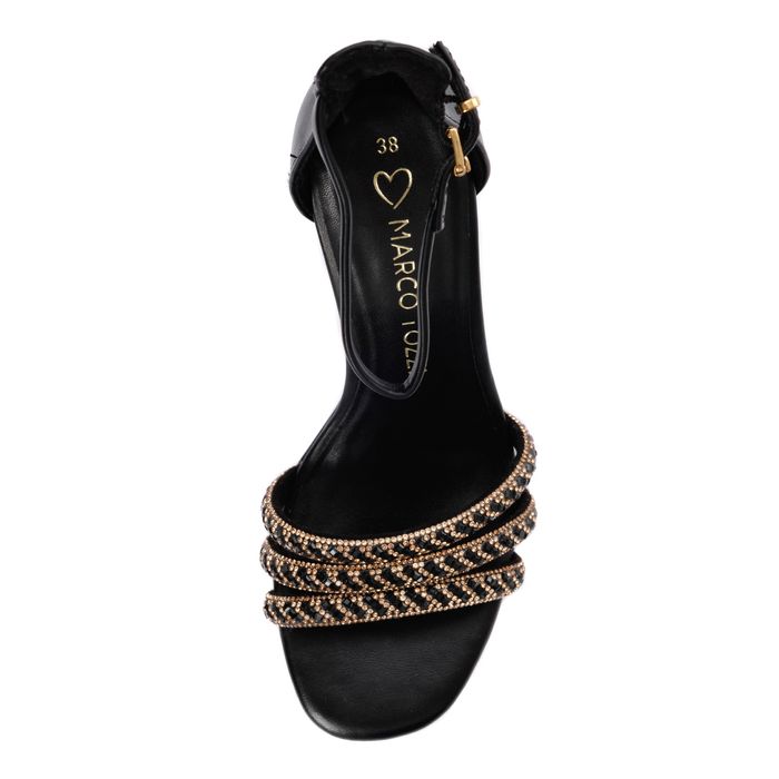 Marco Tozzi қара босоножкалары 2-28318-44-001/220
