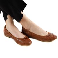 Коричневые балетки Tamaris 1-22116-41-446/202