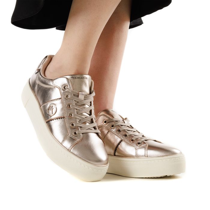 Золотистые кеды Tamaris 1-23724-42-933/202