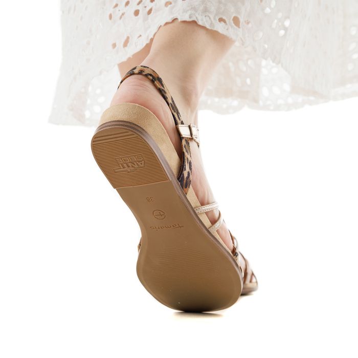 Леопардовые сандалии Tamaris 1-28103-42-445/202