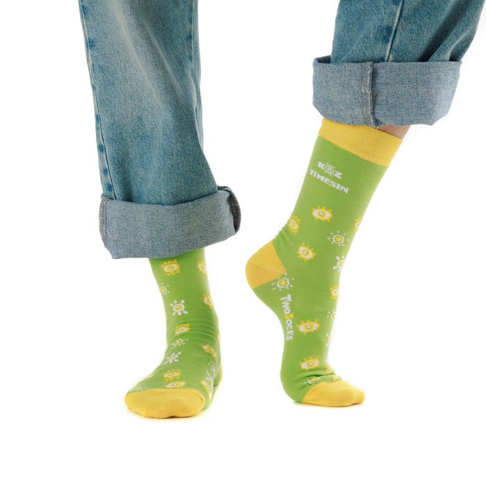 TWO SOCKS жасыл шұлықтары G0002