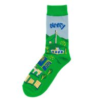 TWO SOCKS жасыл шұлықтары C0001