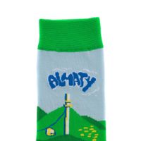 TWO SOCKS жасыл шұлықтары C0001