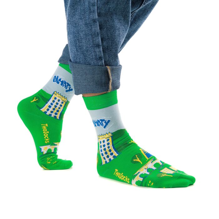 TWO SOCKS жасыл шұлықтары C0001
