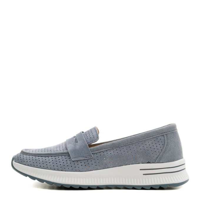 Голубые лоферы