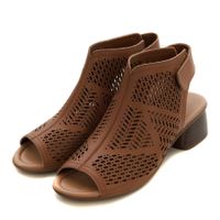 Audienz ашық өкшелі және ашық тұмсықты қоңыр түсті туфлиі EA025-105