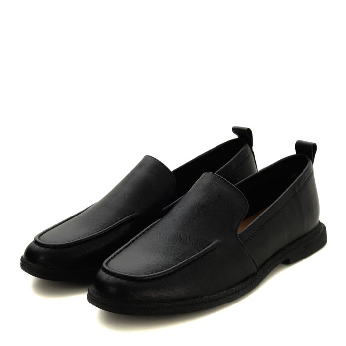 Чёрные лоферы Audienz EX049-012