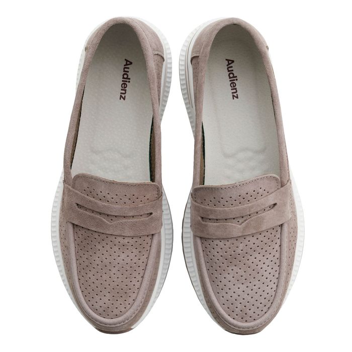 Серые лоферы FP131-012