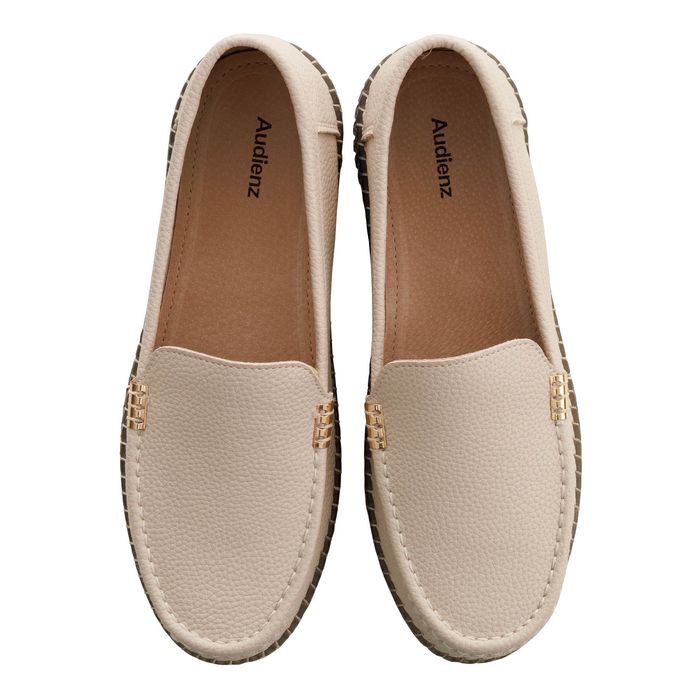 Бежевые мокасины HA706-012