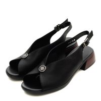 Туфлиөкшесі ашық носком, қара HL248-013