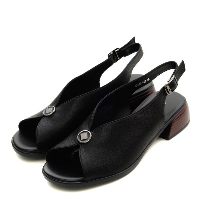 Туфлиөкшесі ашық носком, қара HL248-013