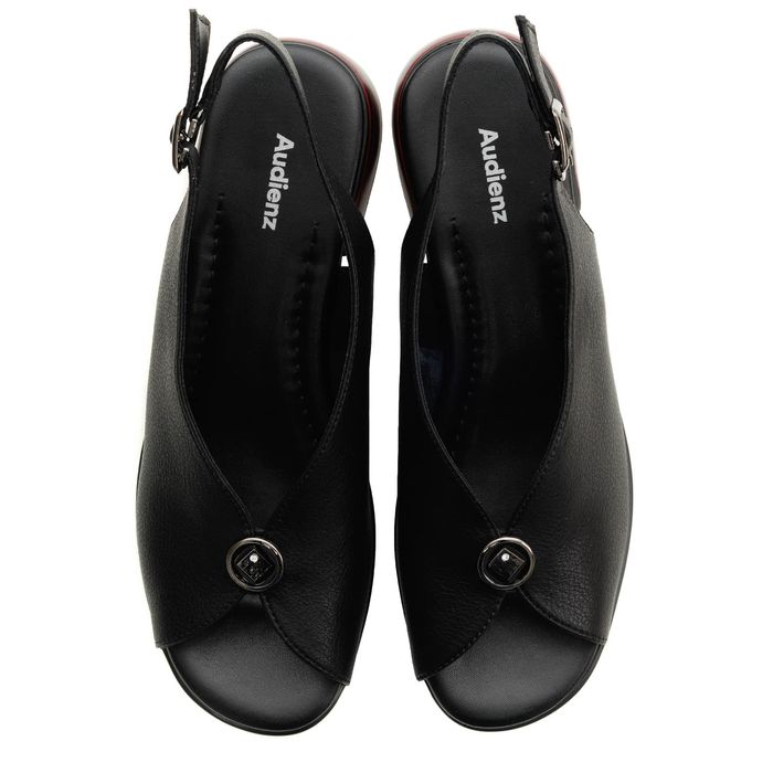 Туфлиөкшесі ашық носком, қара HL248-013