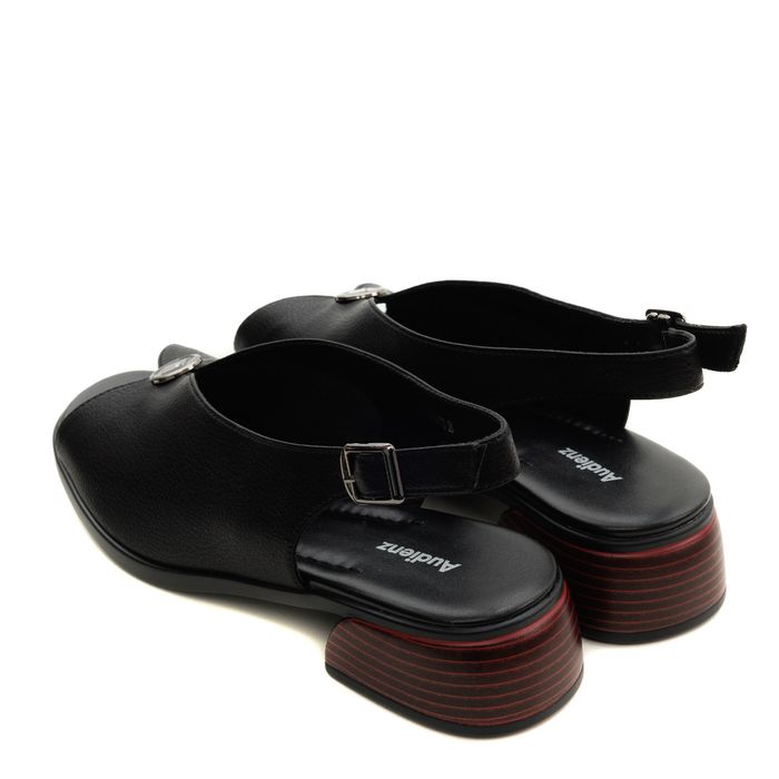 Туфлиөкшесі ашық носком, қара HL248-013