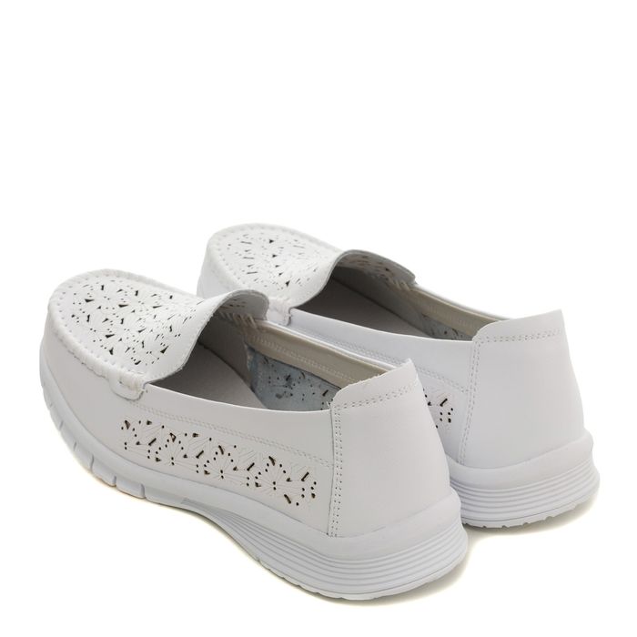 Белые мокасины MU467-011