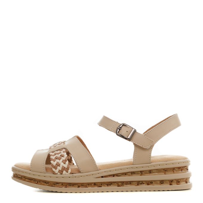 Бежевые босоножки