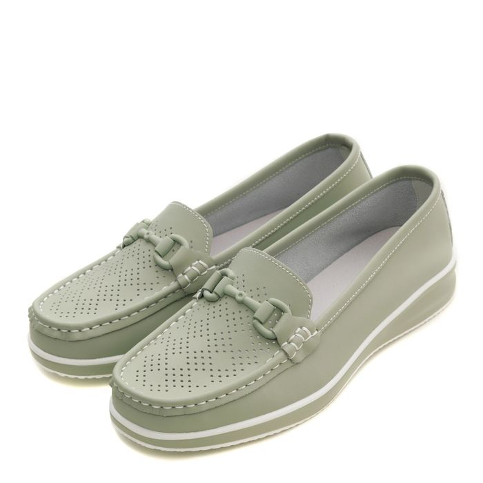 Зелёные мокасины P191-133