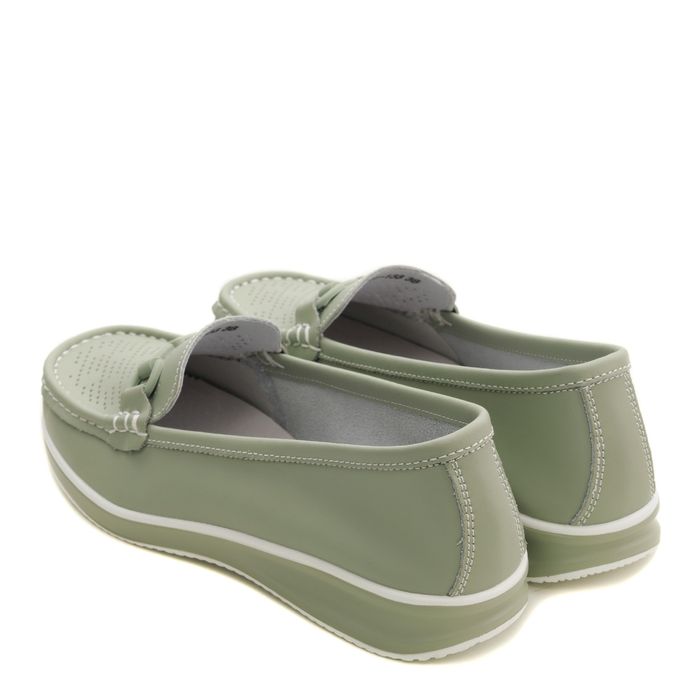 Зелёные мокасины P191-133