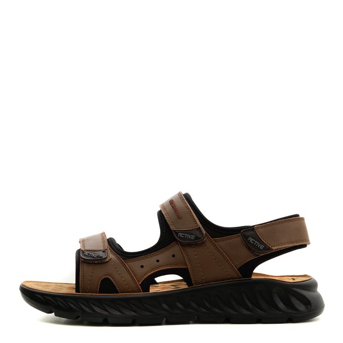 Коричневые сандалии