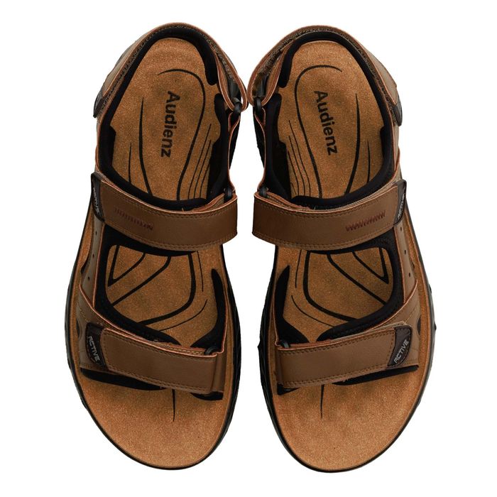 Коричневые сандалии ZN053-016