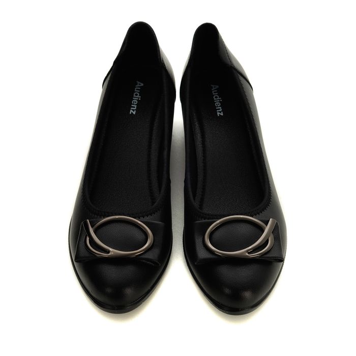 Audienz қара биік өкшелі туфлилері CV012-010_Audienz