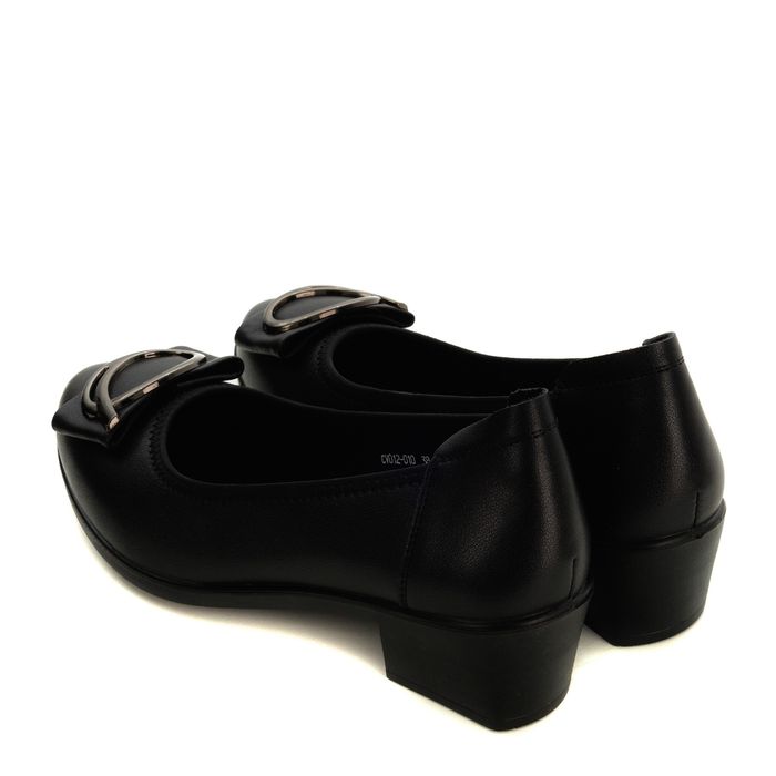 Audienz қара биік өкшелі туфлилері CV012-010_Audienz