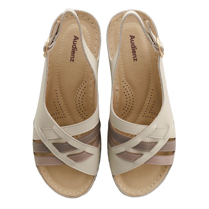 Бежевые босоножки NU482-012_Audienz