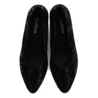 Audienz қара биік өкшелі туфлилері 105864-5