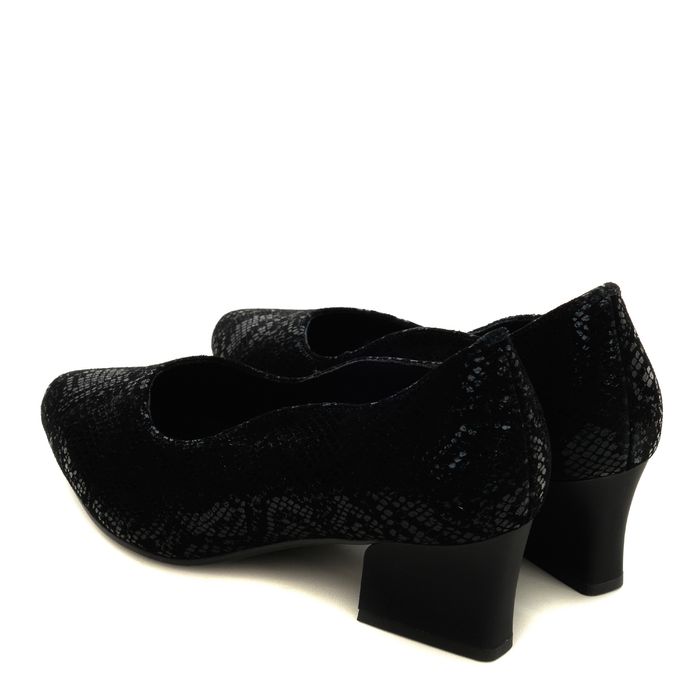 Audienz қара биік өкшелі туфлилері 105864-5