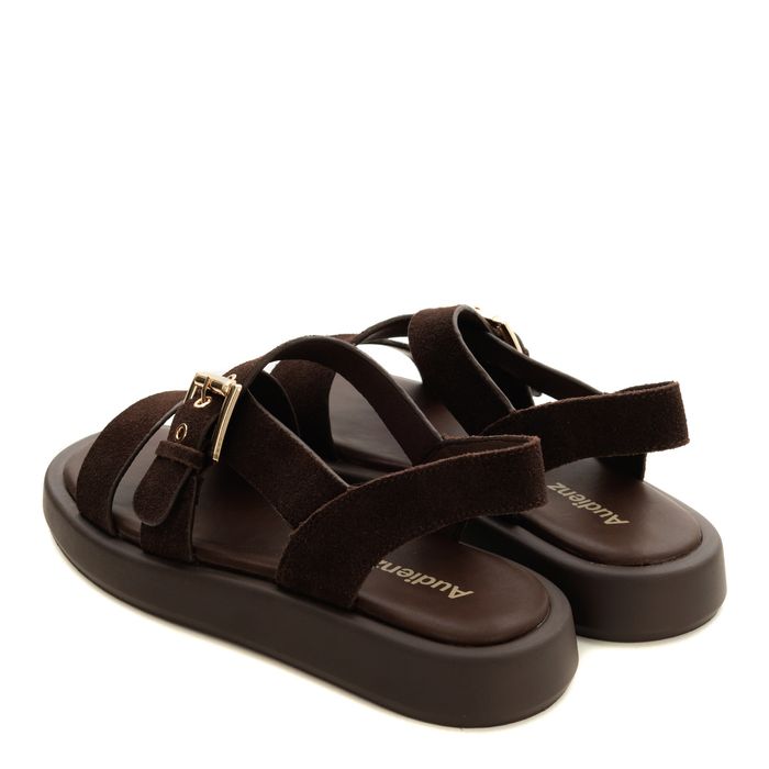 Коричневые сандалии Audienz 610088-7