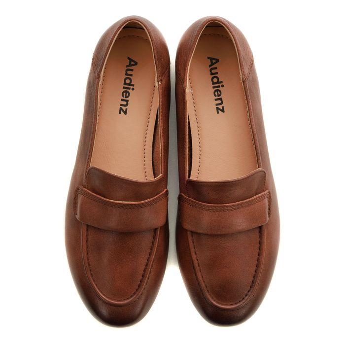 Коричневые лоферы Audienz 611664-0