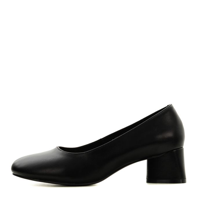 Audienz қара биік өкшелі туфлилері