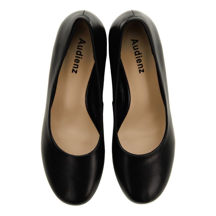 Audienz қара биік өкшелі туфлилері 612002-5