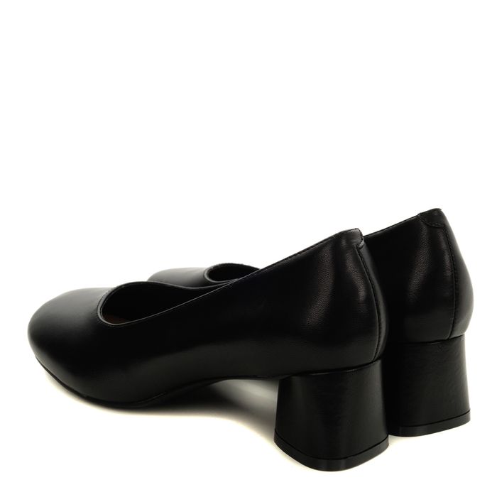 Audienz қара биік өкшелі туфлилері 612002-5