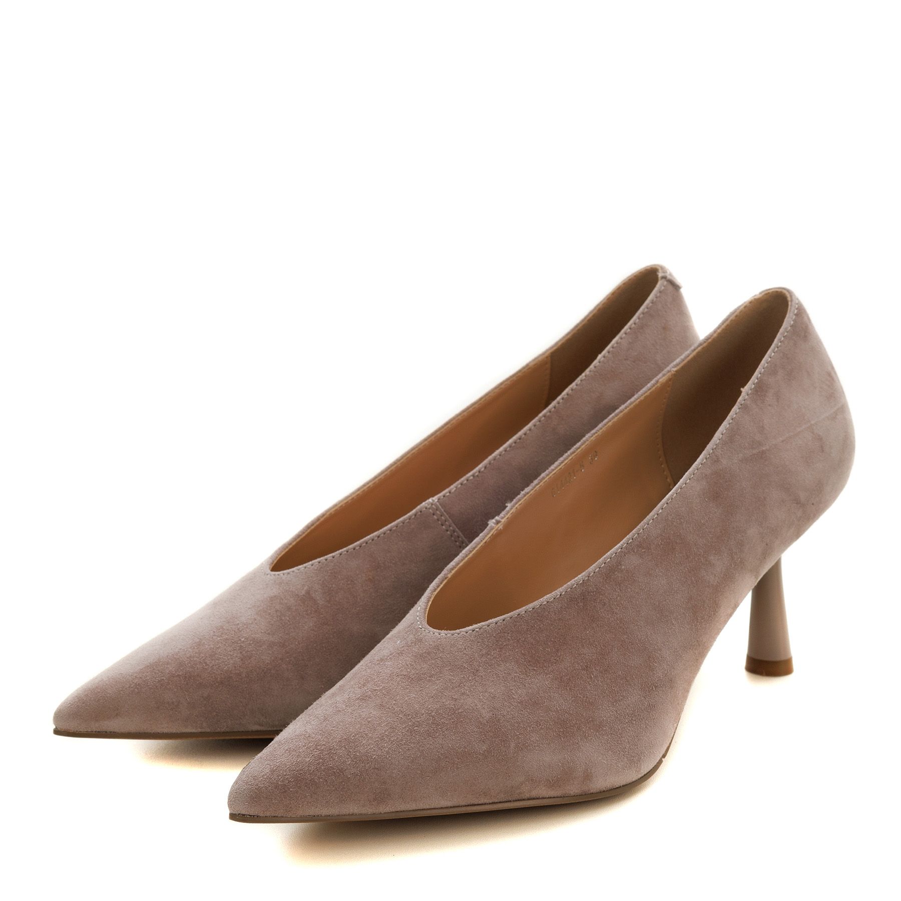 Audienz сұр биік өкшелі туфлилері 614421-5