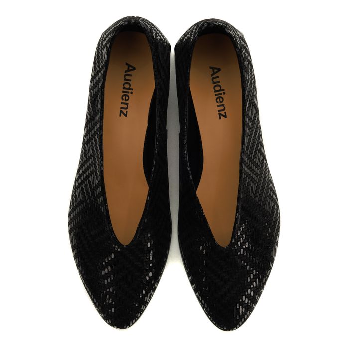 Чёрные балетки Audienz 616032-5