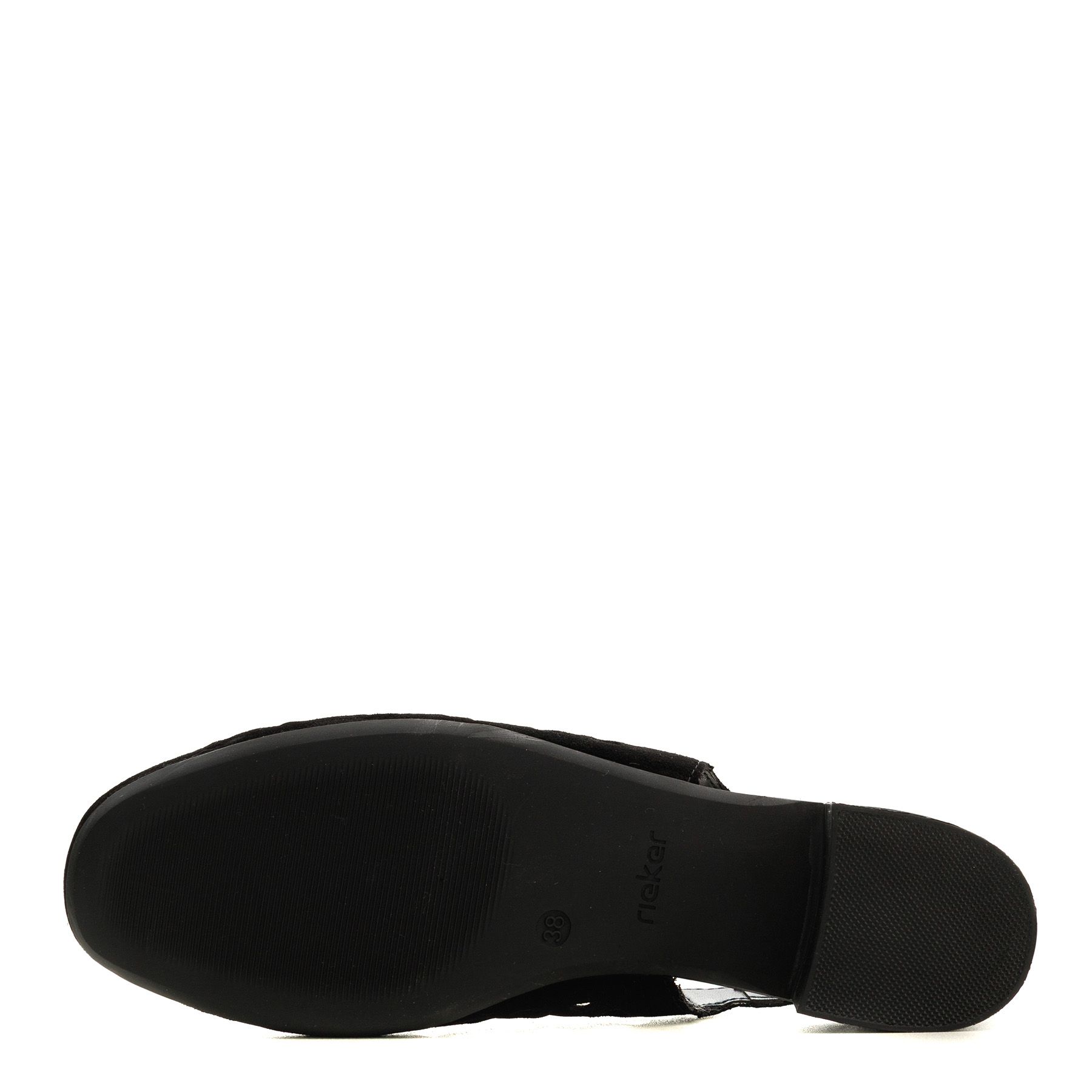 Чёрные туфли с открытой пяткой Rieker 43457-00
