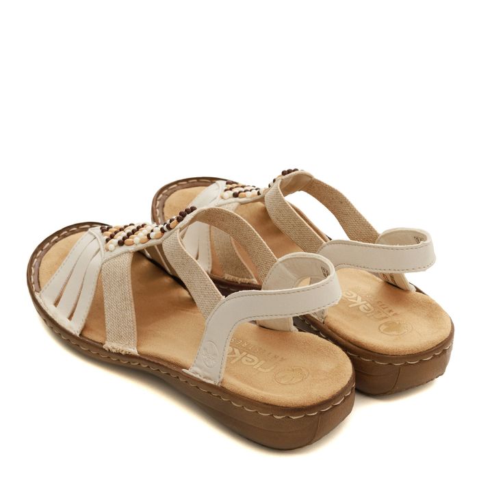 Бежевые босоножки 60851-60