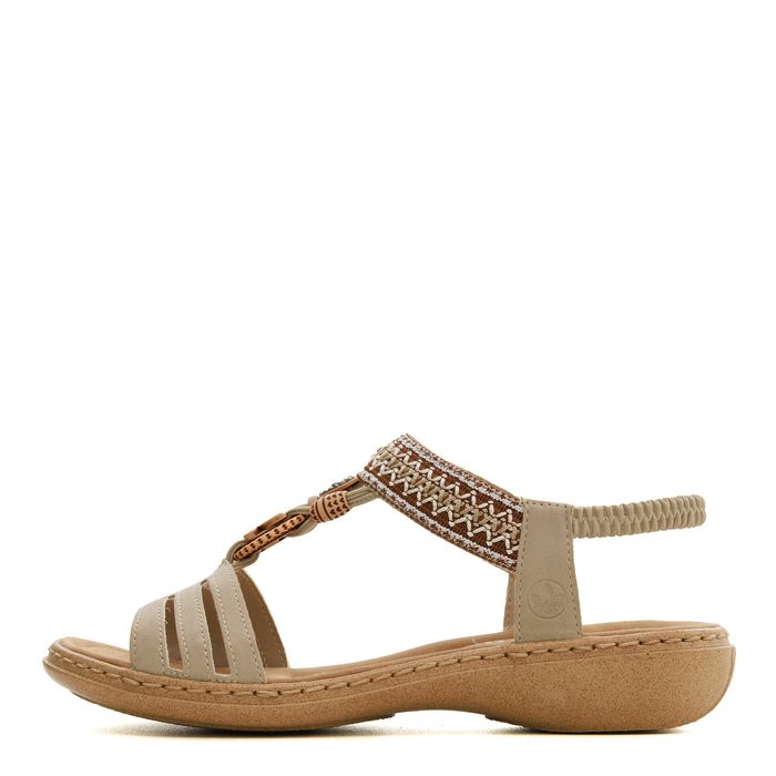Бежевые босоножки 61855-62